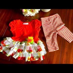 Bonnie baby two pieces size 6-9 months .